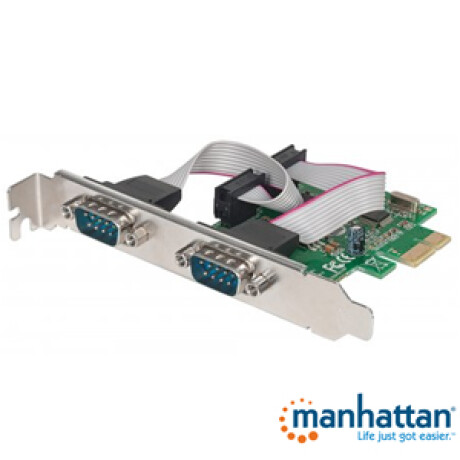 Tarj PCI-E Serial x2 Port Manhattan 3518