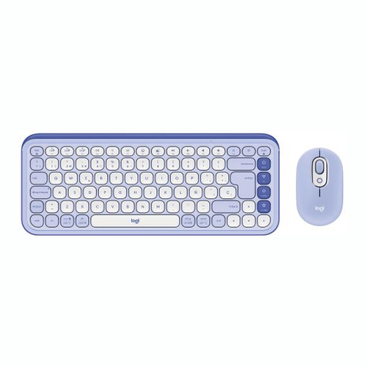 Combo Teclado Inalámbrico LOGITECH Pop Icon + Mouse Inalámbrico - Lila 