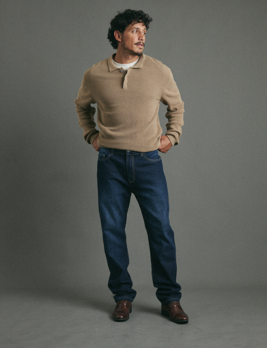 080687 PANTALON HARRINGTON LABEL Azul Oscuro