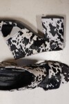 Firework Print Heels Crudo / Negro
