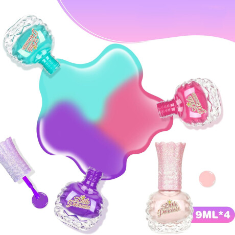Set De Esmaltes x4 Infantil Con Stickers Set De Esmaltes x4 Infantil Con Stickers