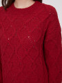 Sweater Loanina Rojo Oscuro