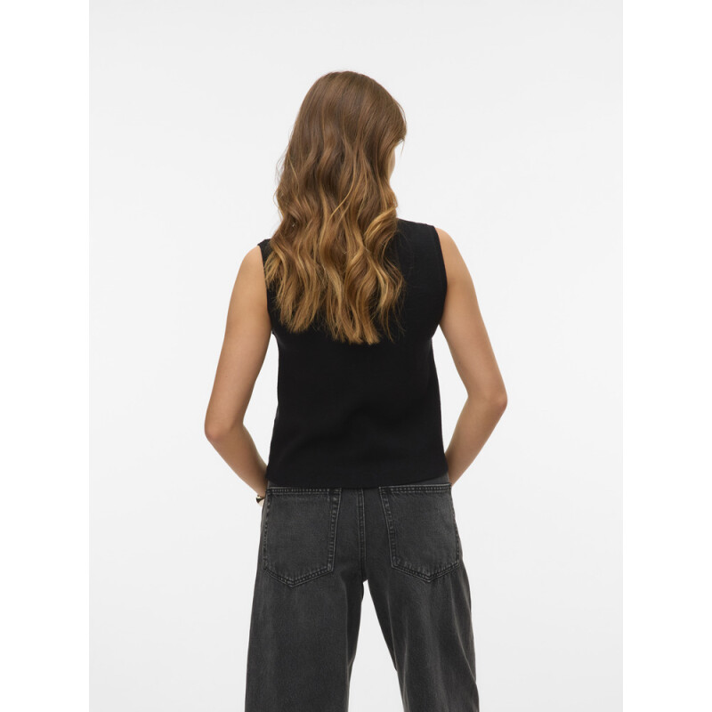 VMGOLD SL V-NECK VEST BLACK