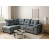 Sofá Esquinero Ltc 4 Cuerpos Tela Suede Estructura Madera Sofá Esquinero Ltc 4 Cuerpos Tela Suede Estructura Madera
