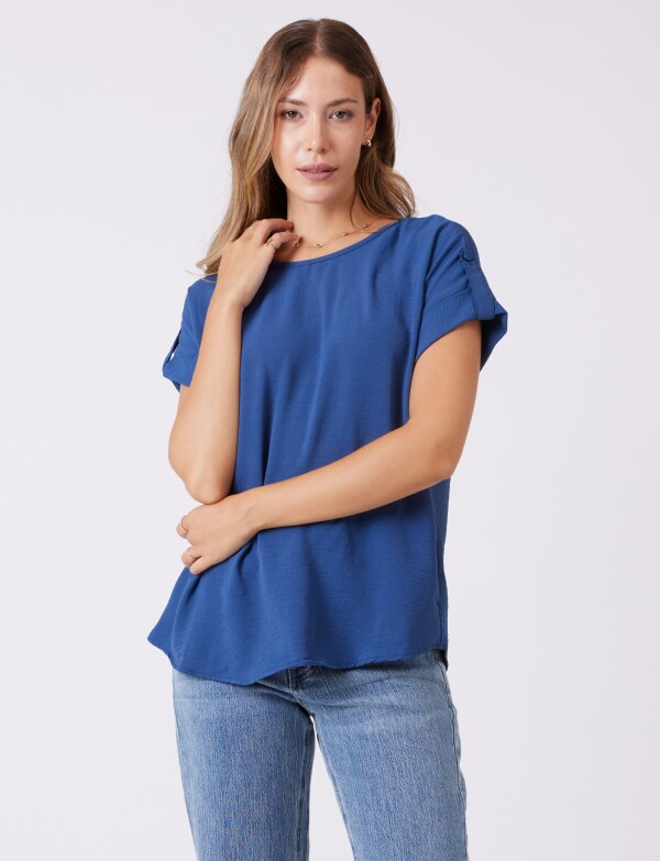 Blusa Crepe AZUL