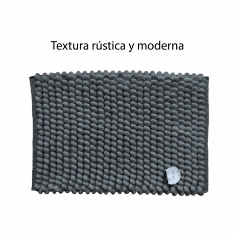 Alfombra Estilo Buclé Decorativa Interior Suave Moderna Gris Oscuro