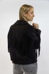 Campera Flecos negro