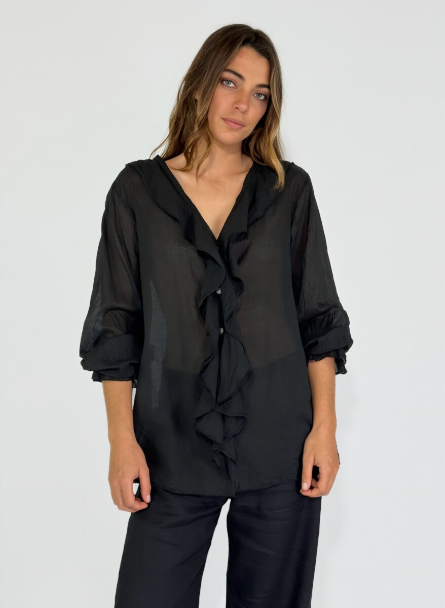 CAMISA POSITANO - NEGRO 