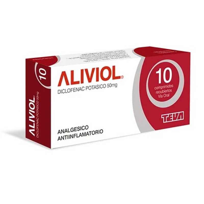 Aliviol 50 mg 10 Comprimidos Aliviol 50 mg 10 Comprimidos