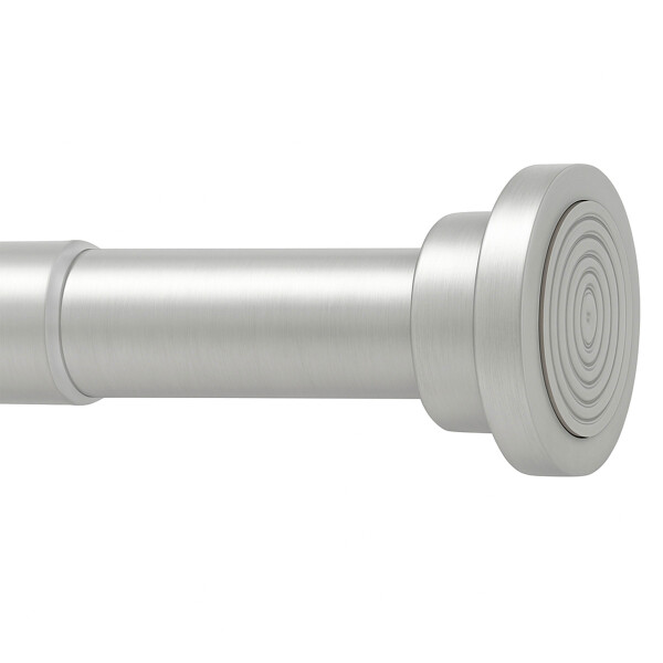 Barrote Extensible Para Cortina Metal 91-137Cm Con Punteros Color Gris