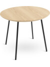 Mesa auxiliar NYBO Ø55 color roble/negro Mesa auxiliar NYBO Ø55 color roble/negro