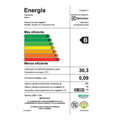 heladera refrigerador electrolux 264 lts GRY