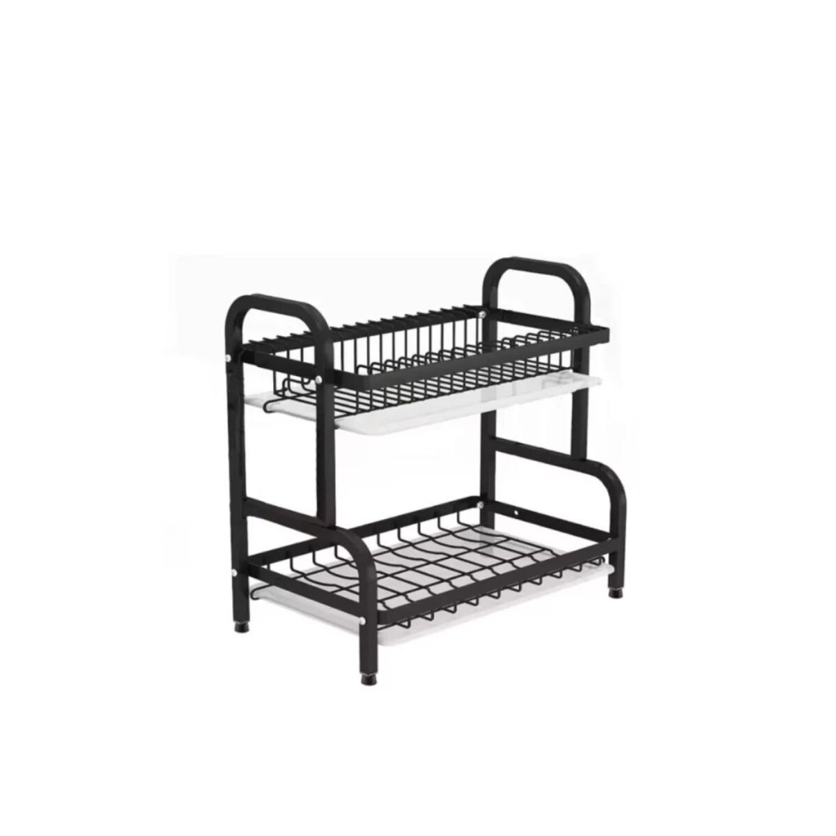 Escurridor Doble Negro 42x24.50x39 Cm 