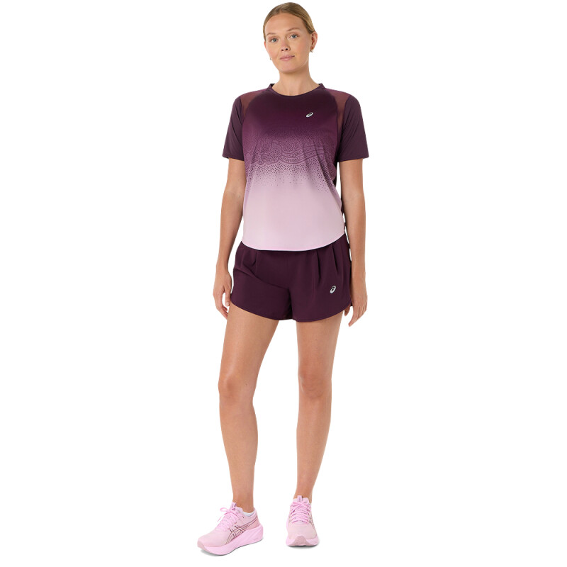 Short Running Road 3.5In Mujer Dark Aubergine