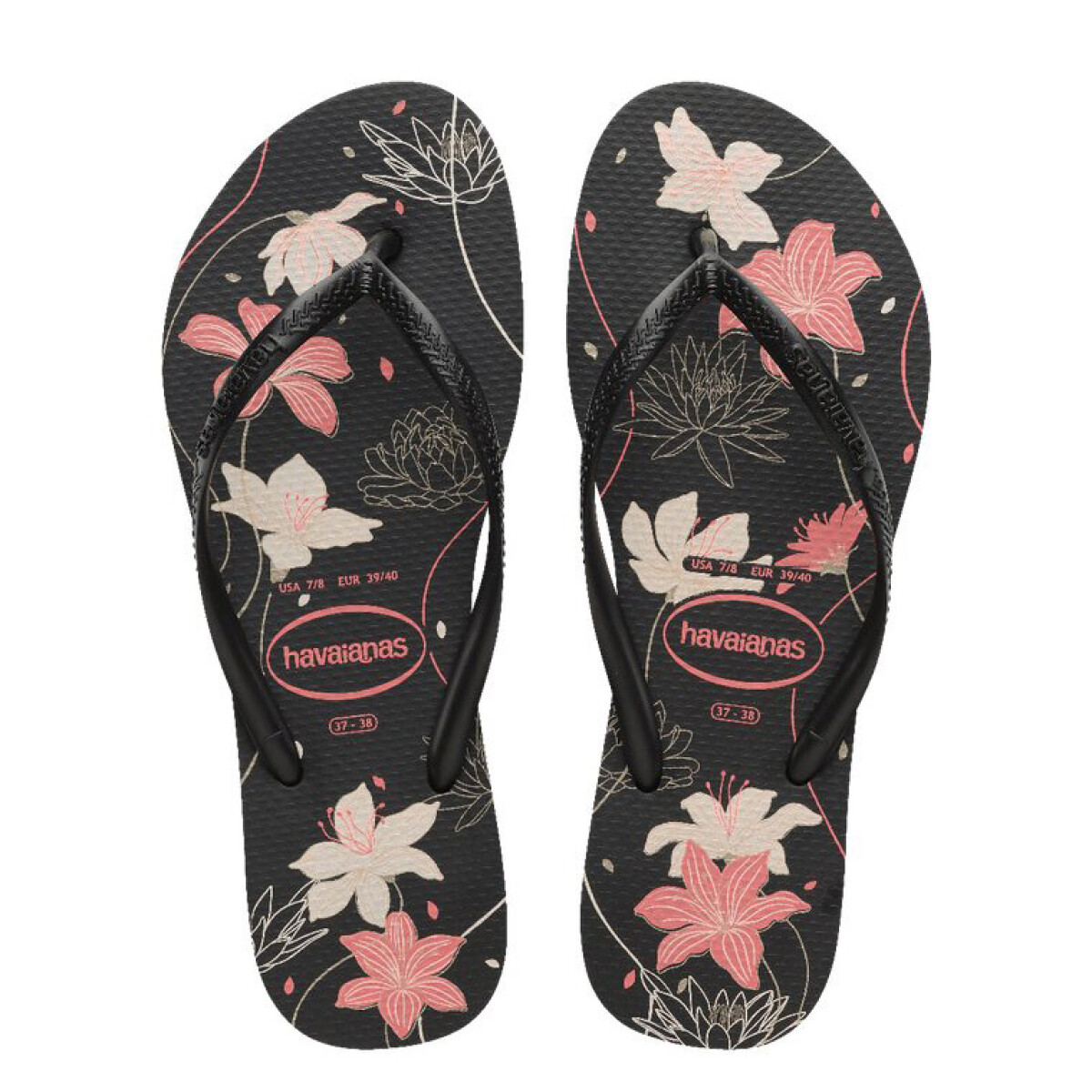 Sandalias de Mujer Havaianas Slim Organic Havaianas - Negro - Gris - Rosado 