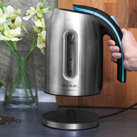 Hervidor de agua Cecotec ThermoSense 270 Steel 1,7 litros - 1514 Hervidor de agua Cecotec ThermoSense 270 Steel 1,7 litros - 1514