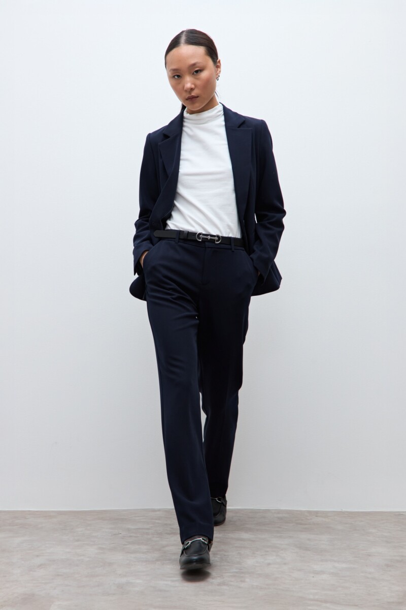 Blazer clásico azul marino