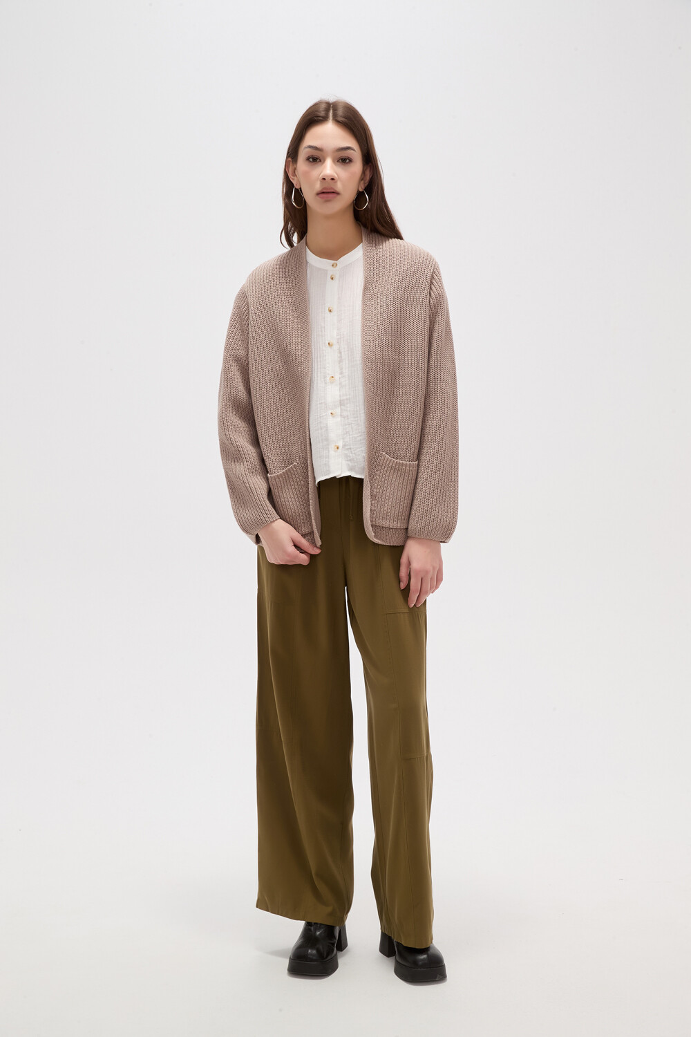 Saco Lamo Taupe Claro