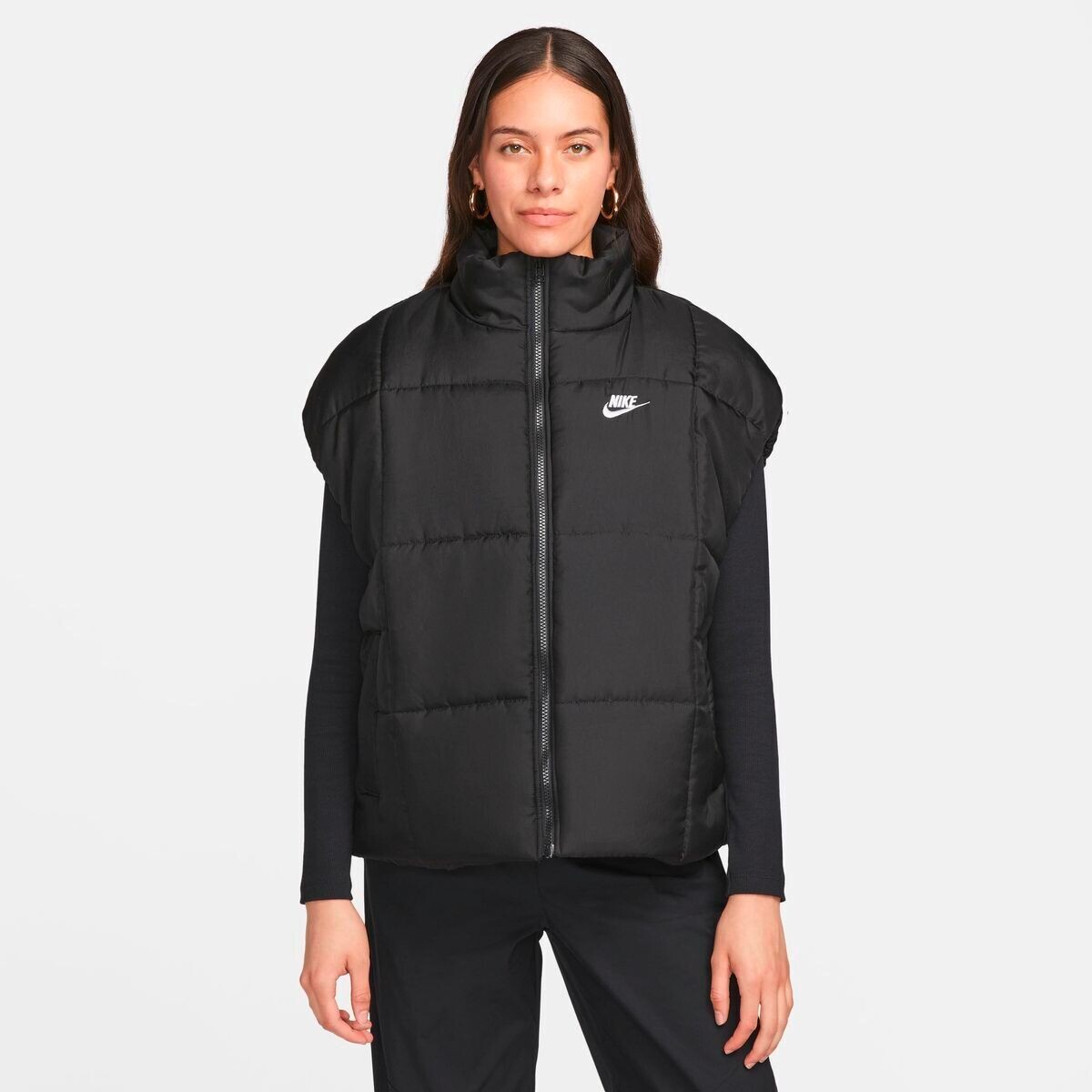 Abrigo Nike Sportswear Therma Classic de Mujer - Negro 
