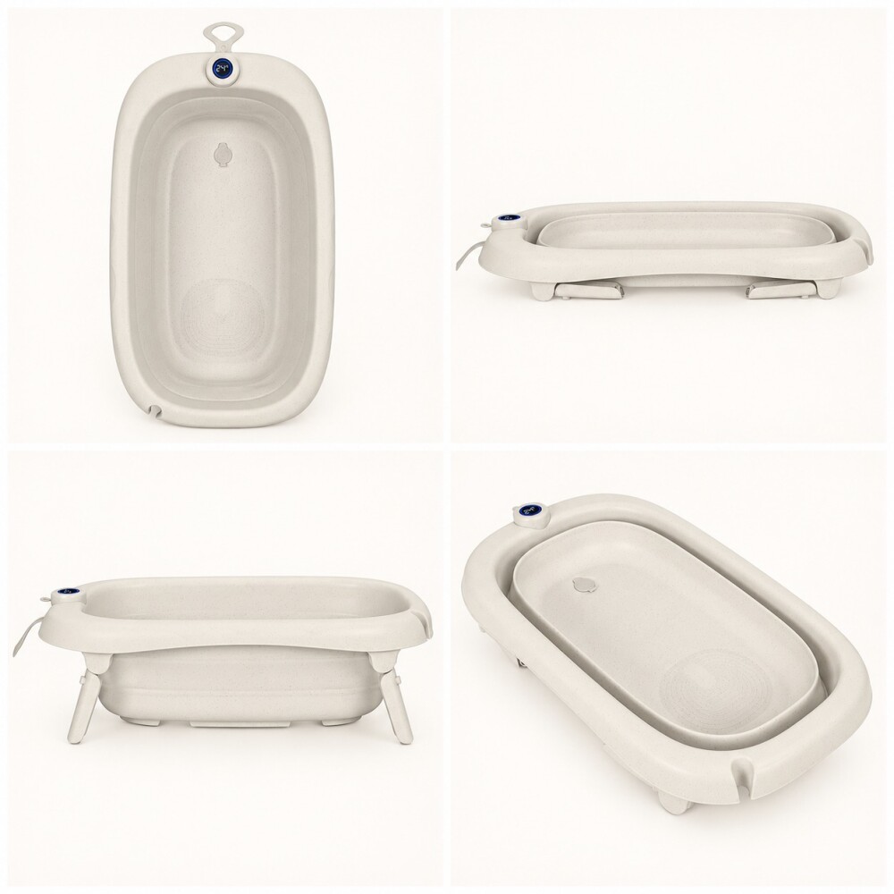 Bañera plegable con soporte Pepper KIKKABOO sand Bañera plegable con soporte Pepper KIKKABOO sand