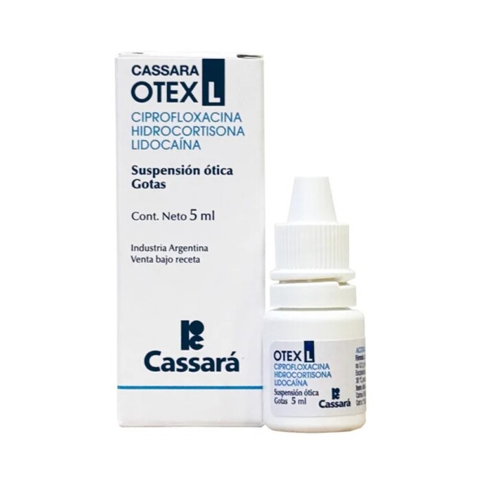 OTEX L GOTAS OTICAS FRASCO X 5 ML. única
