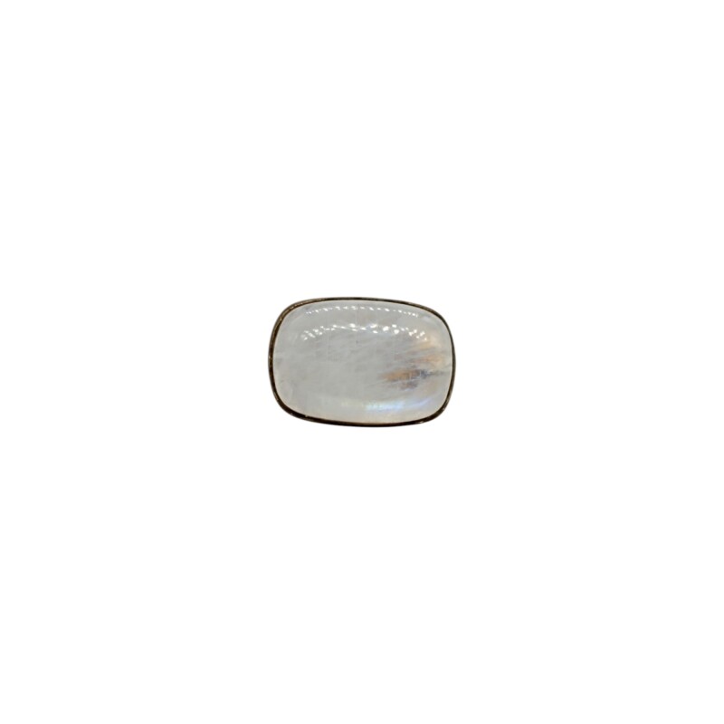 Anillo Rectangular Piedra luna Plata 925 - AN4760 sinpiedra