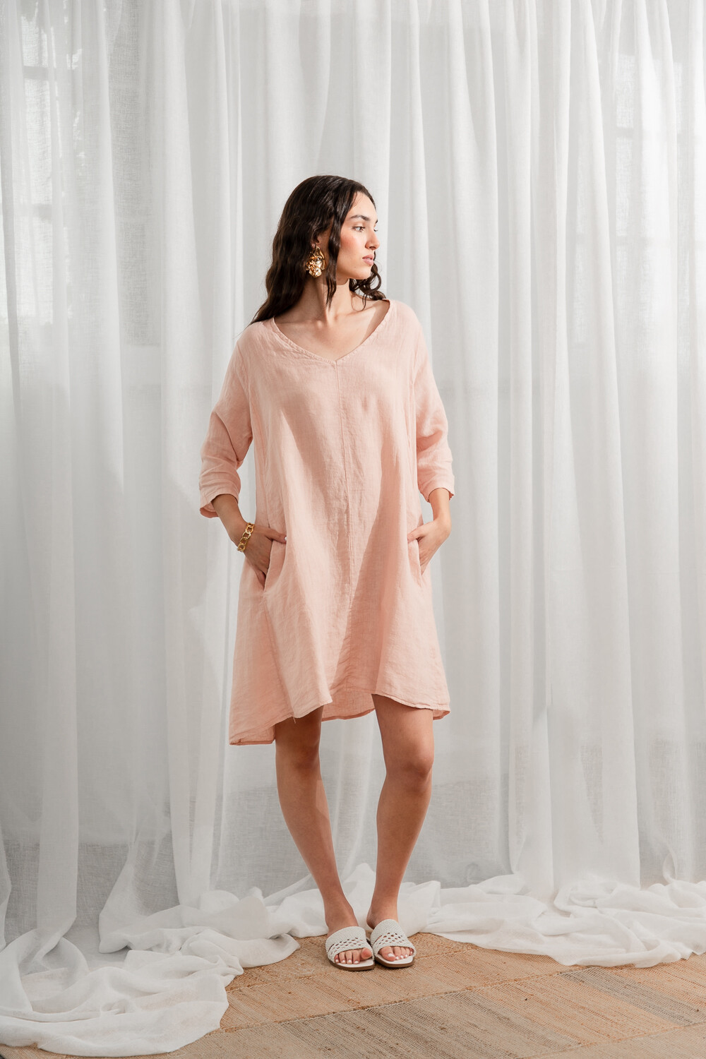 Vestido Certaldo Rosa Viejo