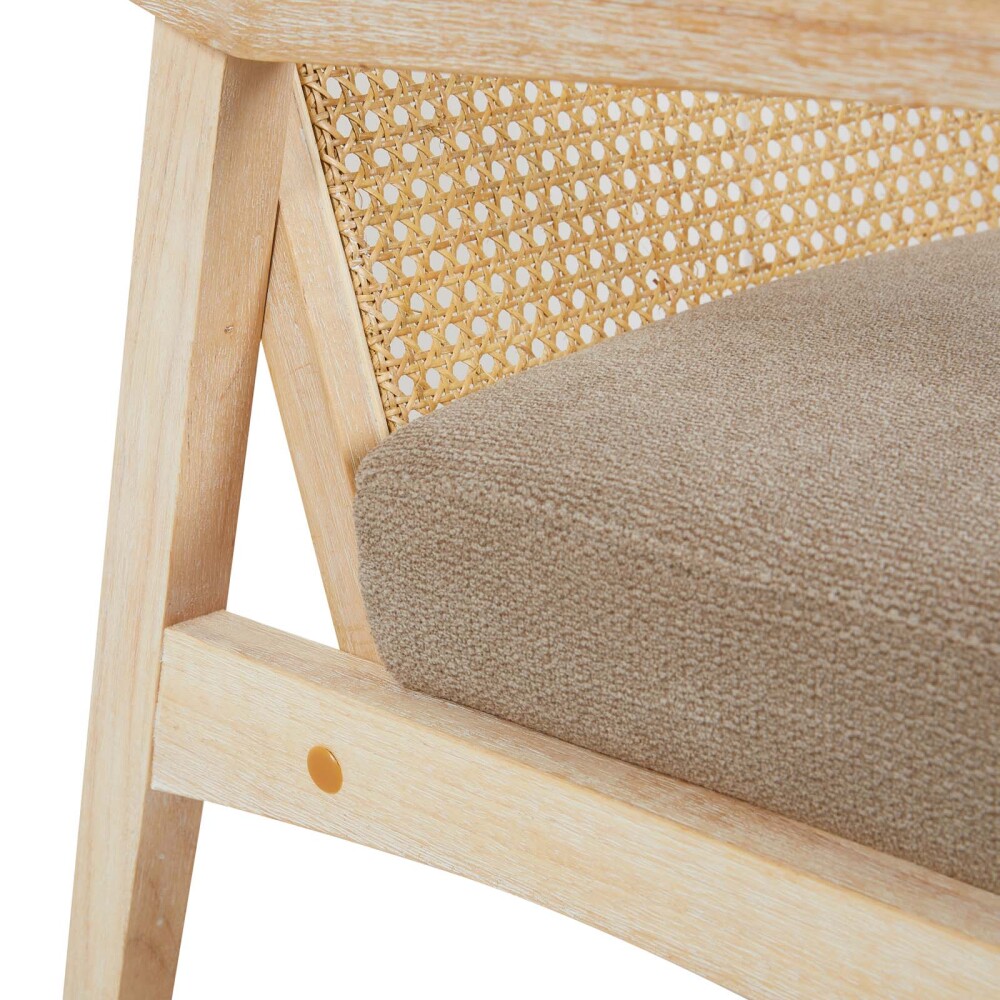 BUTACA MADERA-Y-TELA NATURAL-BEIGE DAKOTA NATURAL