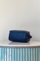 Necessaire chico en cuero Azul
