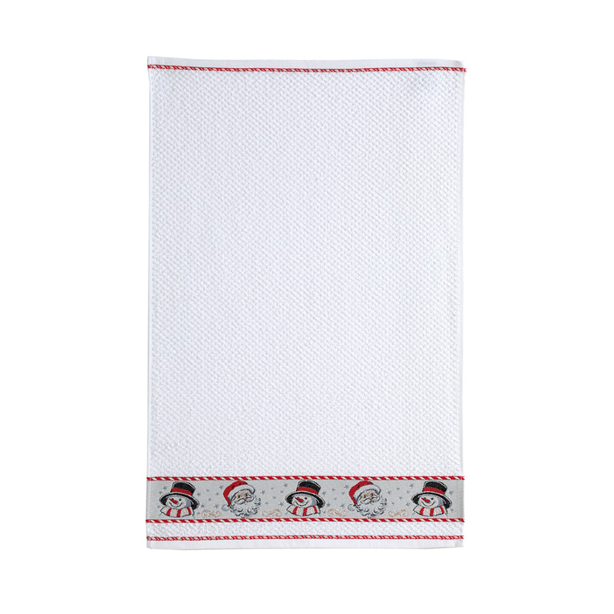 Repasador Cocina Dohler Jacquard Bord 45 cm x 70 cm - Navidad Blanco 