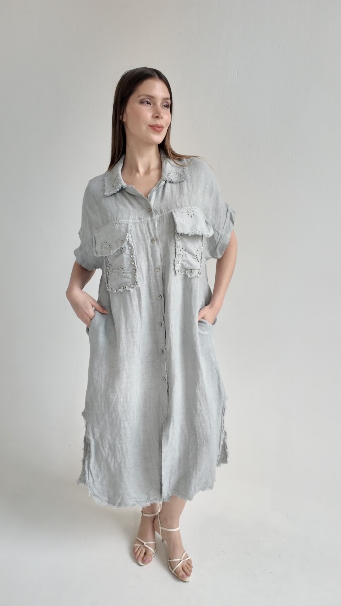 Vestido Oslo - Celeste 