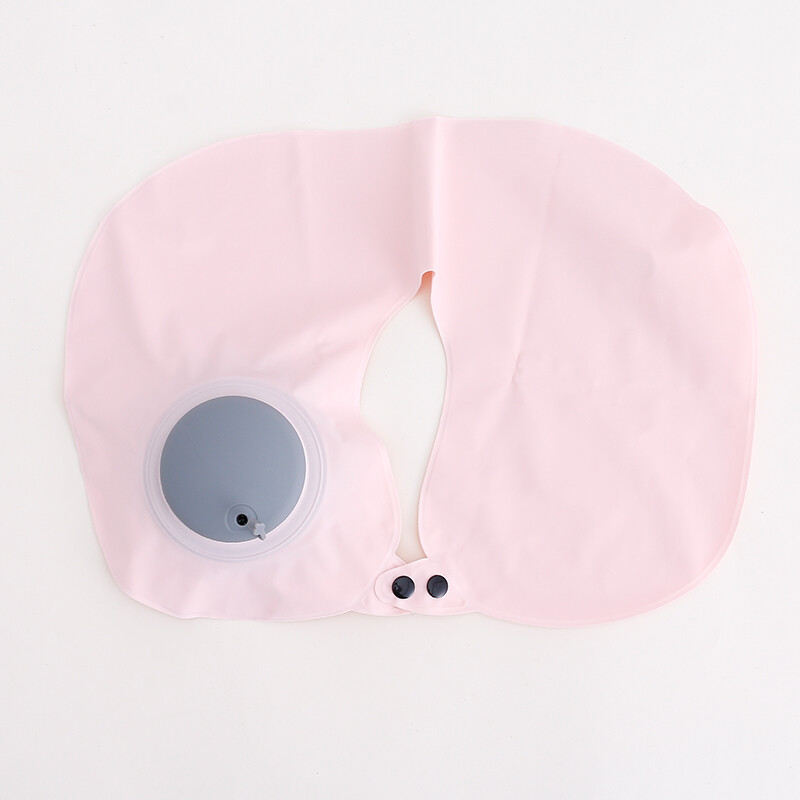 Almohada De Viaje Inflable - Color Pastel - Rosa Almohada De Viaje Inflable - Color Pastel - Rosa