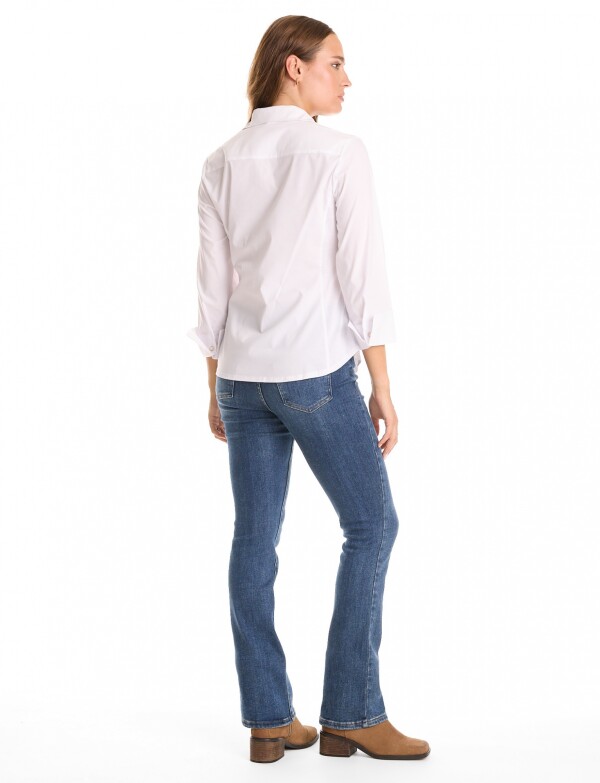 Camisa Det Btn BLANCO