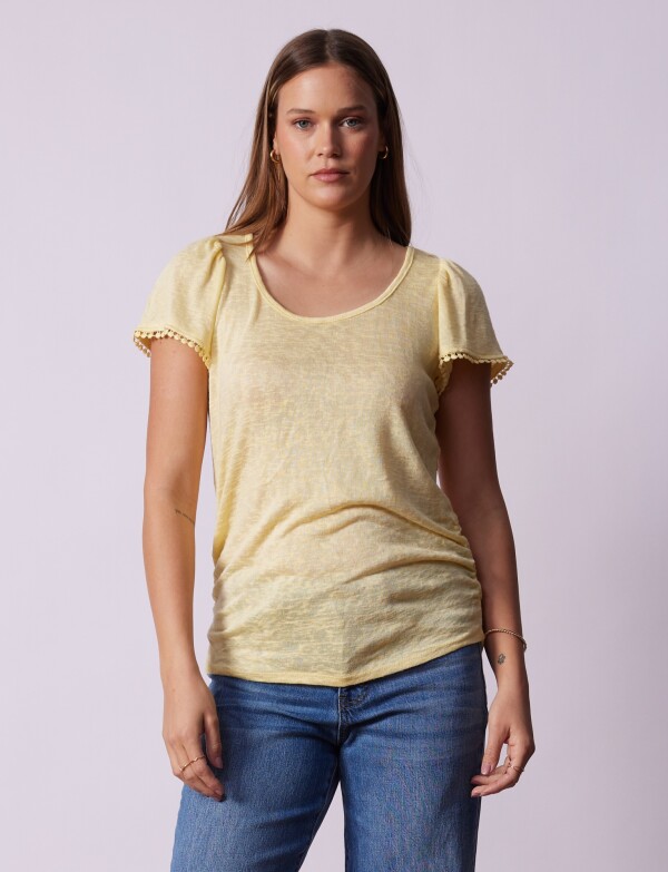 Remera Puntilla AMARILLO