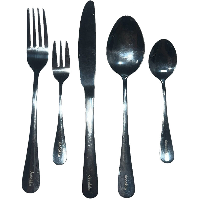 SET JUEGO CUBIERTOS DECAKILA 5 PIEZAS CUCHILLO TENEDOR CUCHARA SET JUEGO CUBIERTOS DECAKILA 5 PIEZAS CUCHILLO TENEDOR CUCHARA