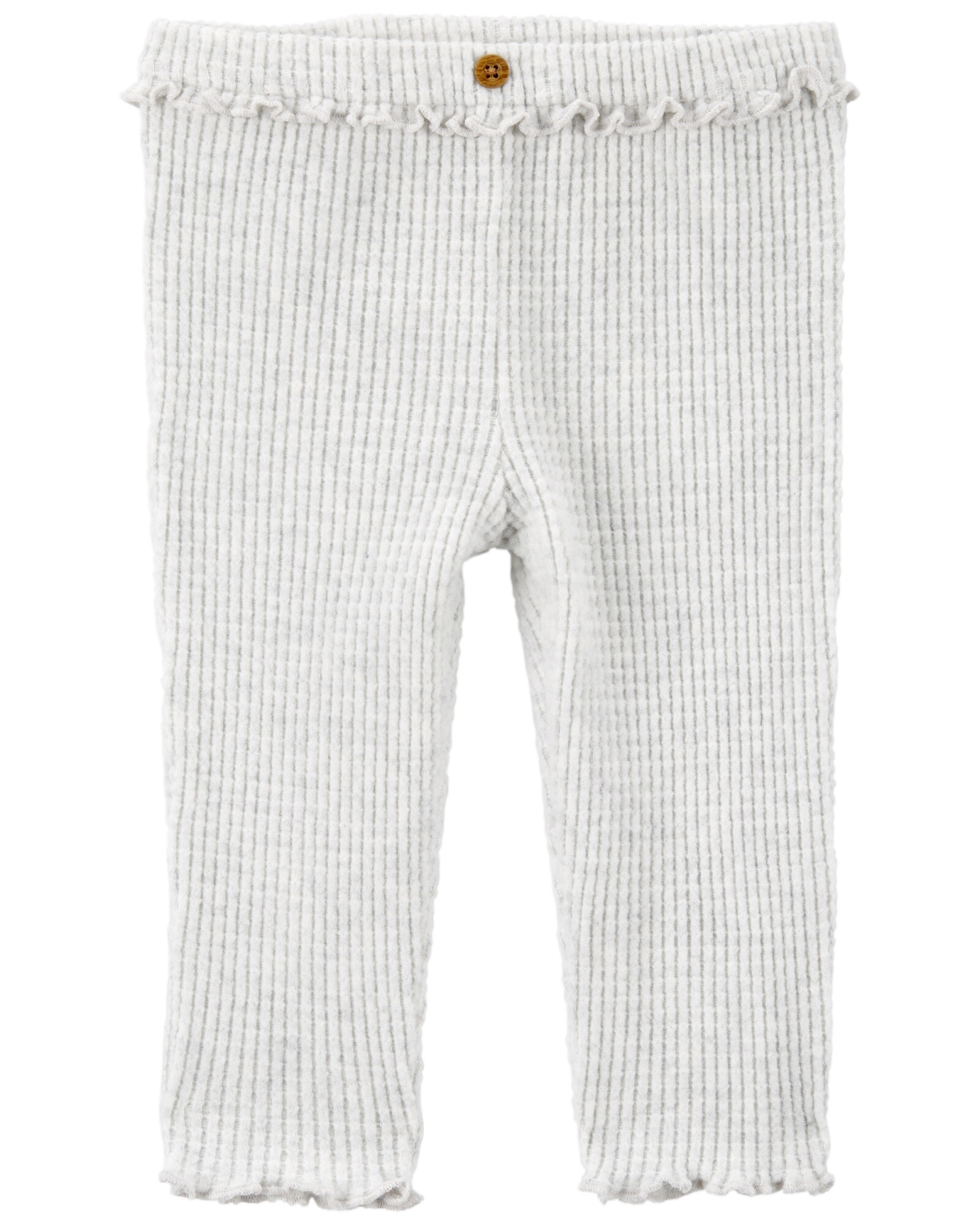 Pantalón de algodón térmico, gris Sin color