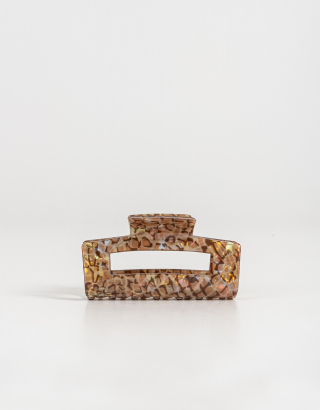 Broche Animal Print Broche Acrílico Animal Print - Marron Beige
