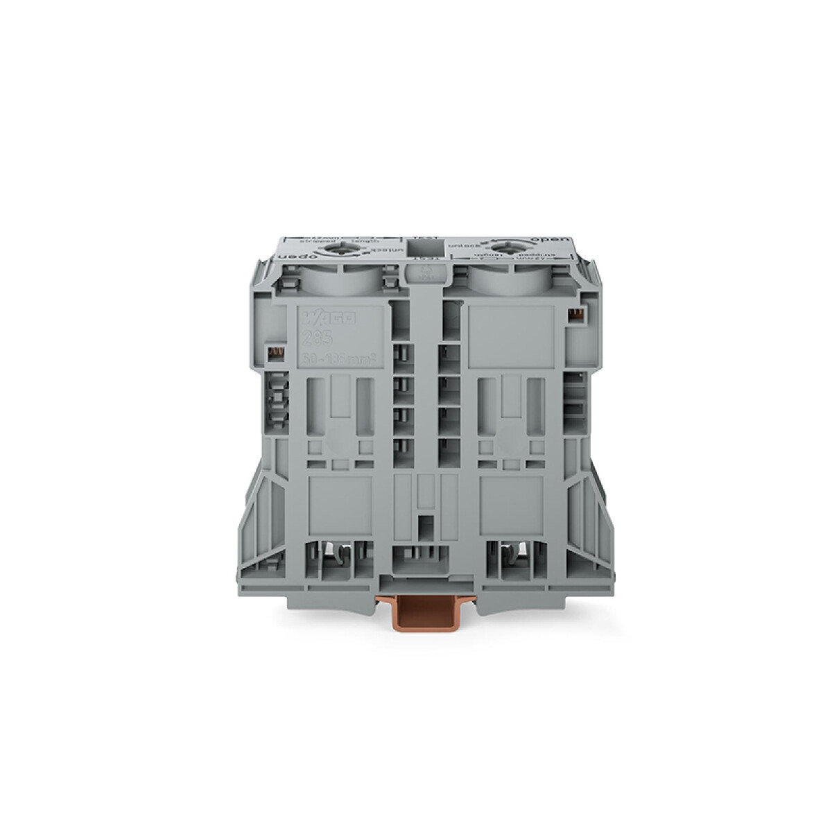 Borne potencia riel aislado 50 a 185mm gris - WG1031 