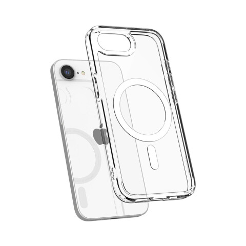 Spigen Funda Crystal Hybrid Mag Fit iPhone 16e White Spigen Funda Crystal Hybrid Mag Fit iPhone 16e White