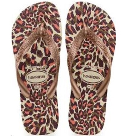 CHINELA HAVAIANAS SANDALIA TOP ANIMALS BEGE/ROSE GOLD FEMENINO T. 39-40 CHINELA HAVAIANAS SANDALIA TOP ANIMALS BEGE/ROSE GOLD FEMENINO T. 39-40