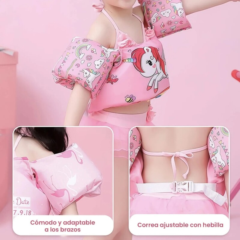 Chaleco Salvavida Flotador Para Niños Y Niñas Unicornio