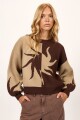 SWEATER SUN SPIN SWEATER H-marron