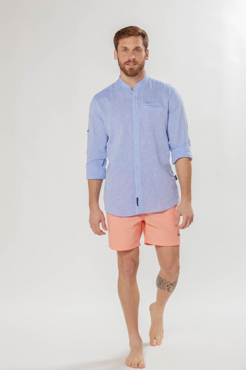 SHORT DE BAÑO LISO - Salmon 