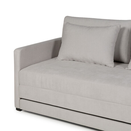 Sofá Cama Quito - 176 - Tela Microfibra TC1009 (Plata)