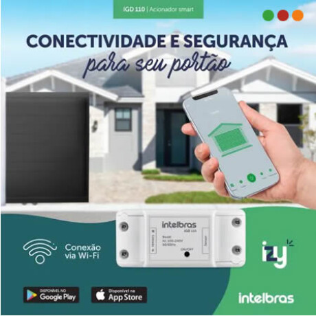 Smart Home ACCIONADOR WiFi para Portones IGD 110 Intelbras Smart Home Accionador Wifi Para Portones Igd 110 Intelbras