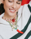 Collares Cortos Perla Collar Corto Perlas Y Pimientos - Blanco Crudo