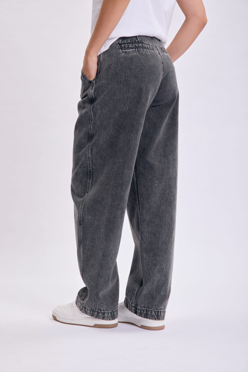 Pantalón jean carrot Negro