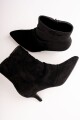 Botin gamuza con frunce Negro