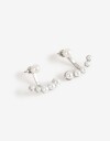 Aros Pasantes Perlas Aros Jacket Perlas - Plateado Rodio