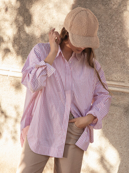 Camisa especial rayas Rojo